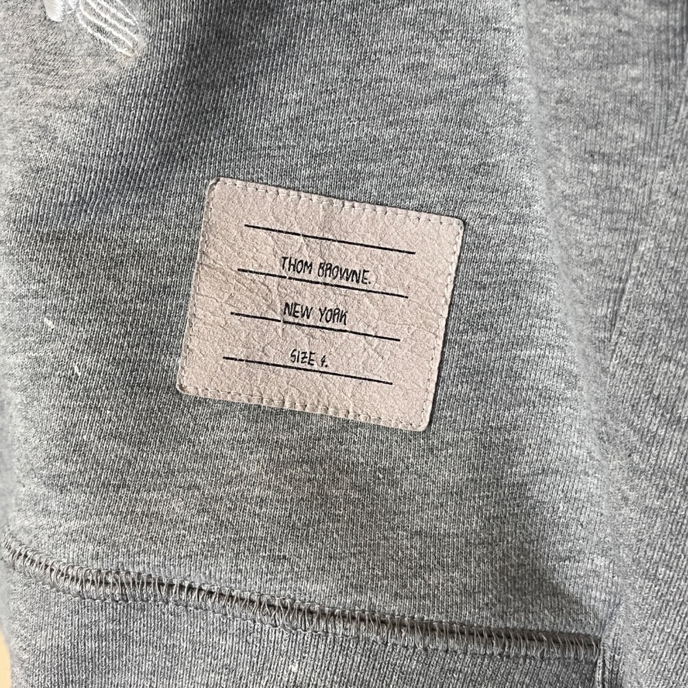 Thom Browne Embroidered Koi Chrysanthemum Sweatshirt - Men's Size 4 - Gray - Picture 3 of 15